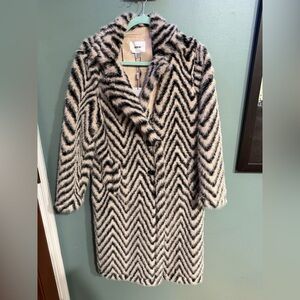 Jason Wu Print Faux Fur Coat